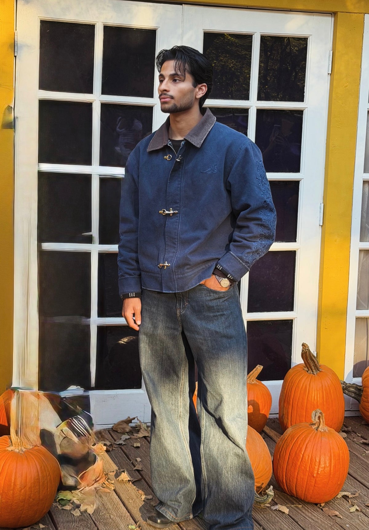 Navy Canvas Jacket
