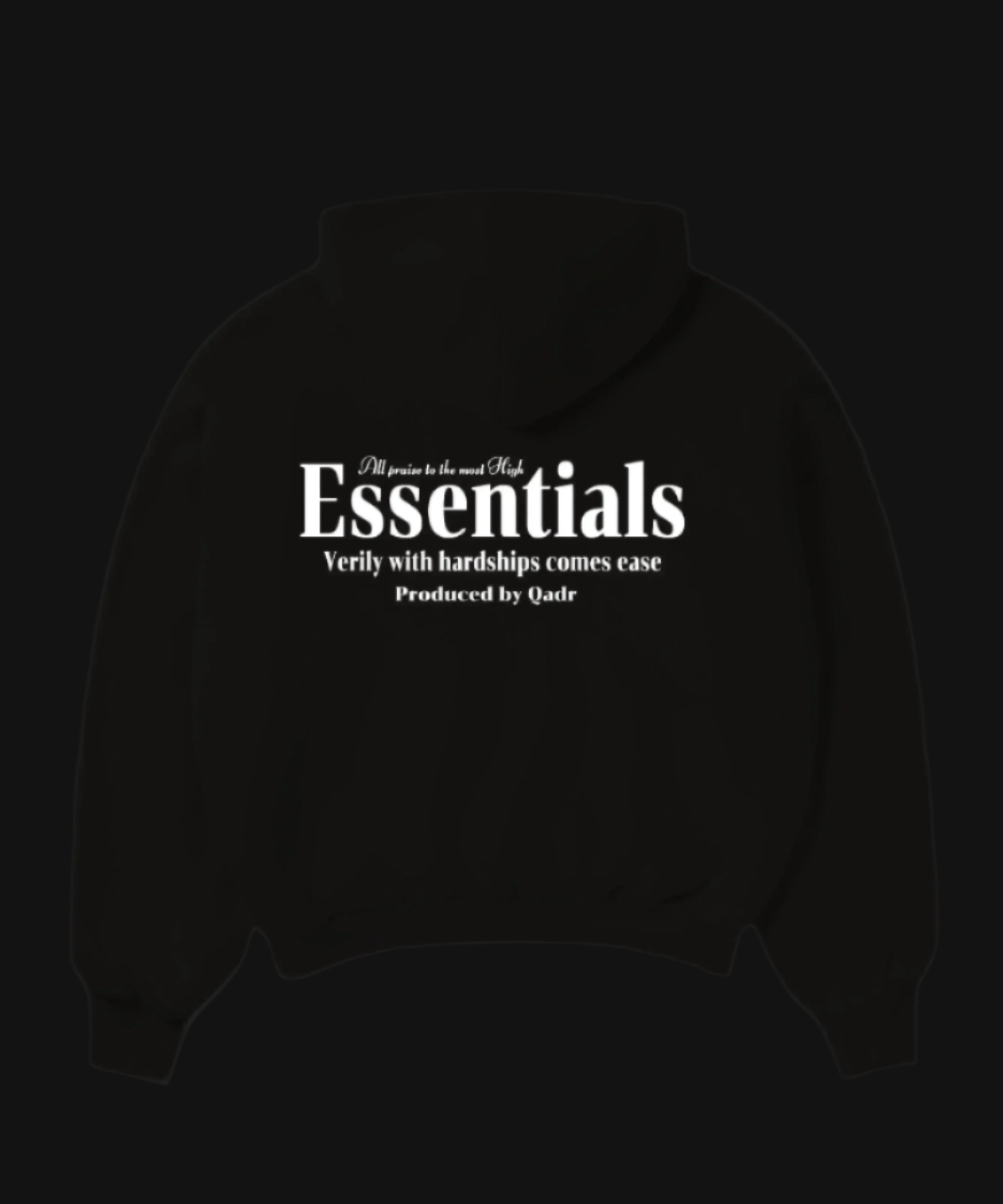 ESSENTIALS HOODIE BLACK