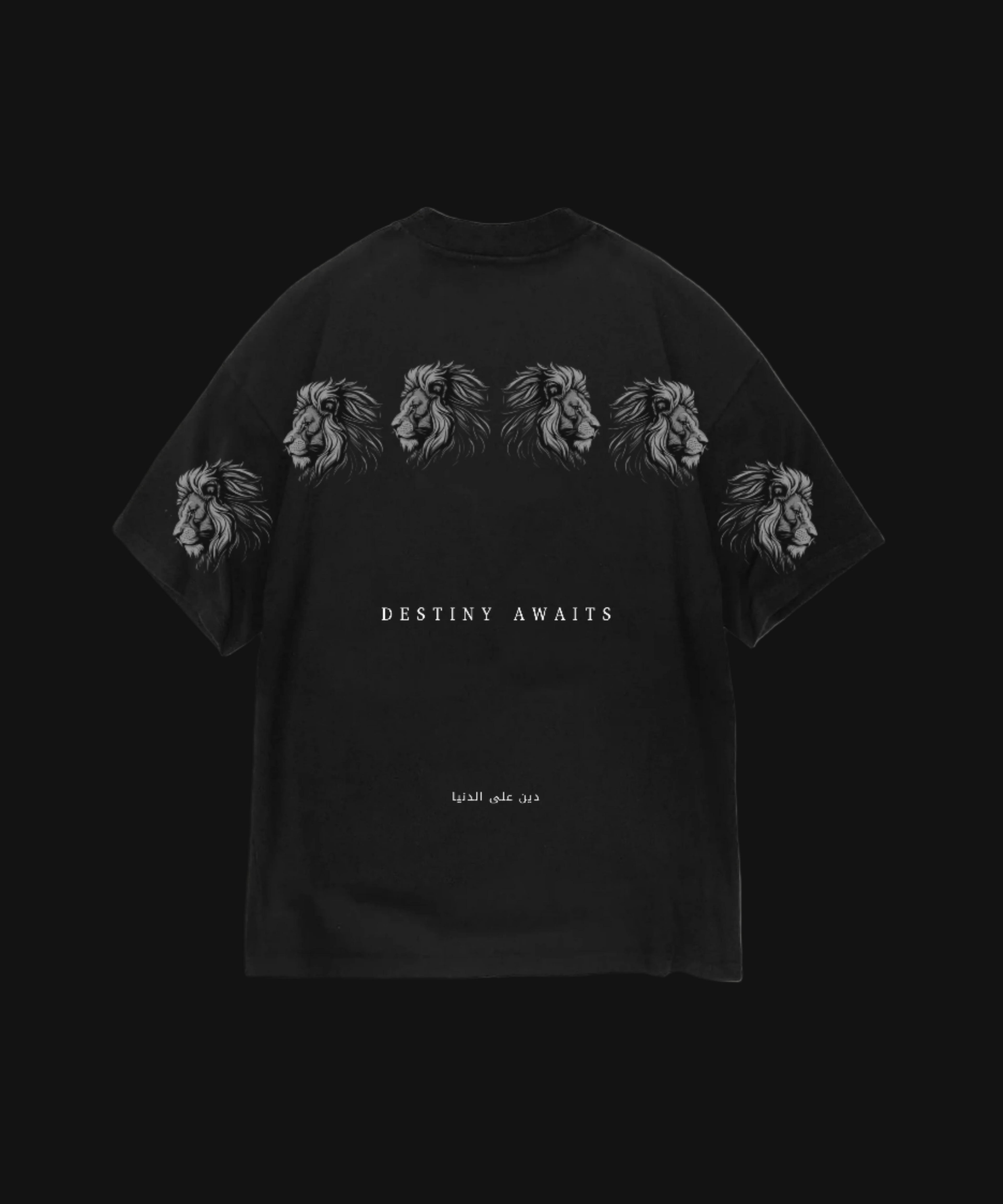 SIX LION BLACK TEE