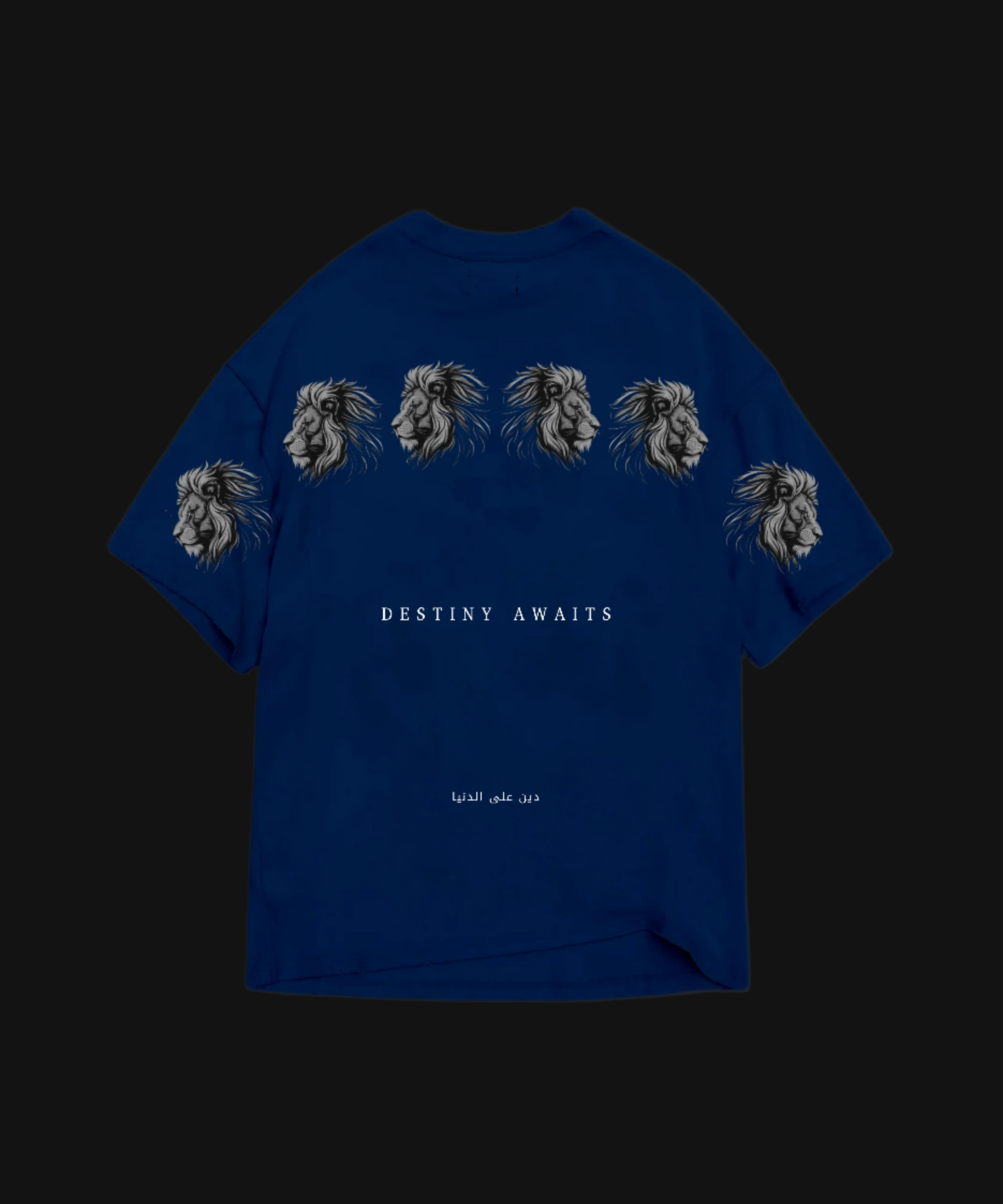 SIX LION NAVY BLUE TEE