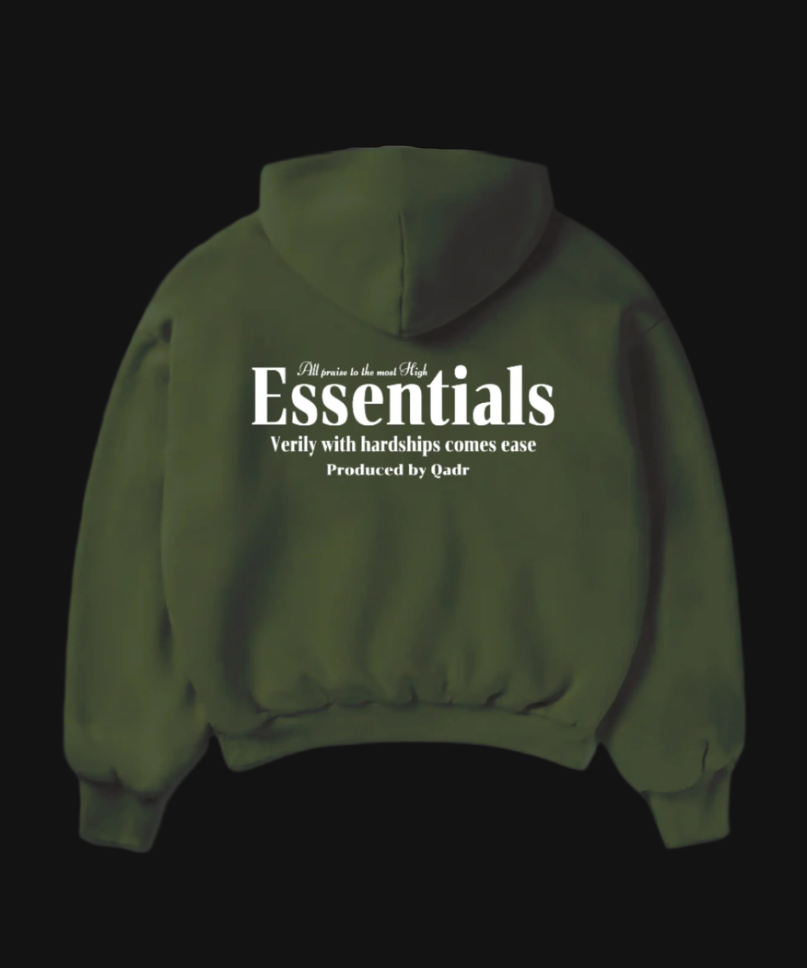 ESSENTIALS HOODIE OLIVE GREEN