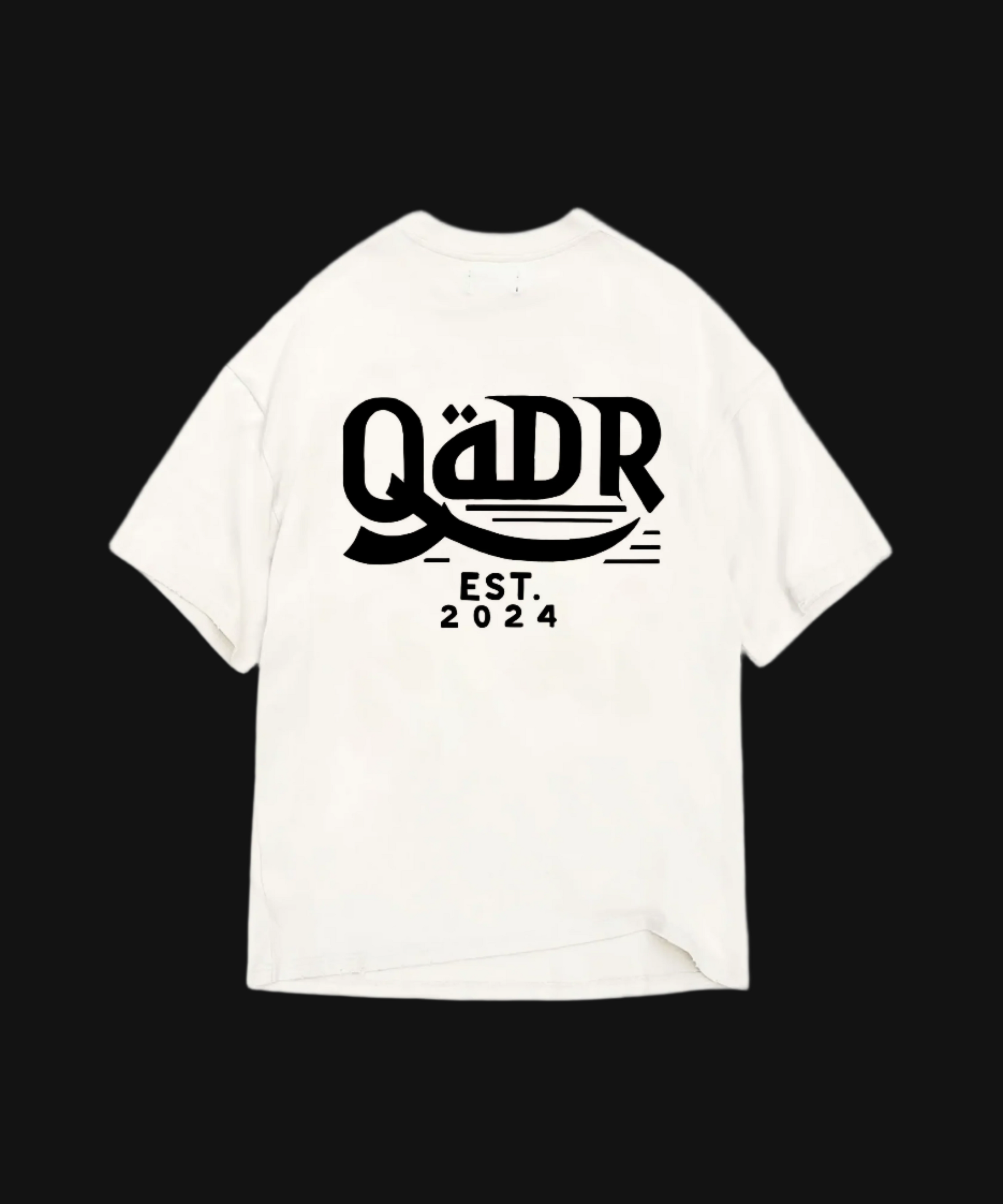 QADR ESSENTIALS WHITE TEE